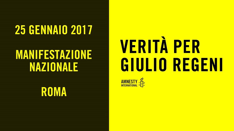 manifestazione 25 gennaio regeni