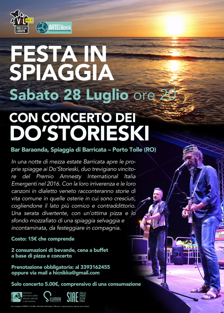 festa in spiaggia